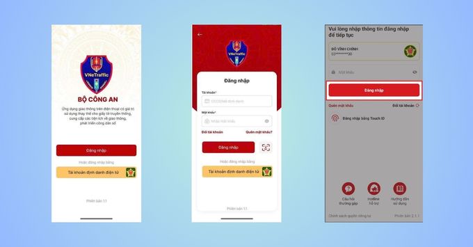 Hướng dẫn đăng ký và tích hợp tài khoản VNeID cách 1 Đăng nhập nhanh bằng VNeID (Khuyên dùng)