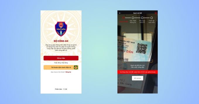 Hướng dẫn đăng ký và tích hợp tài khoản VNeID cách 2 Đăng ký bằng CCCD gắn chip (Quét QR/NFC)
