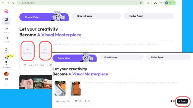 Hailuo AI: Công cụ chuyển ảnh thành video hiệu quả trên  máy tính bước 1
