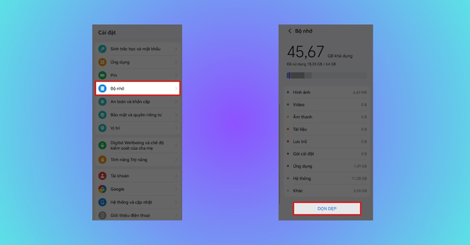 Mẹo và thủ thuật Tối ưu hóa hiệu năng và Dọn dẹp bộ nhớ đệm trên HONOR X5c Plus