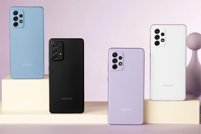 Thiết kế và màu sắc trên Galaxy A72 và Galaxy A52 5G