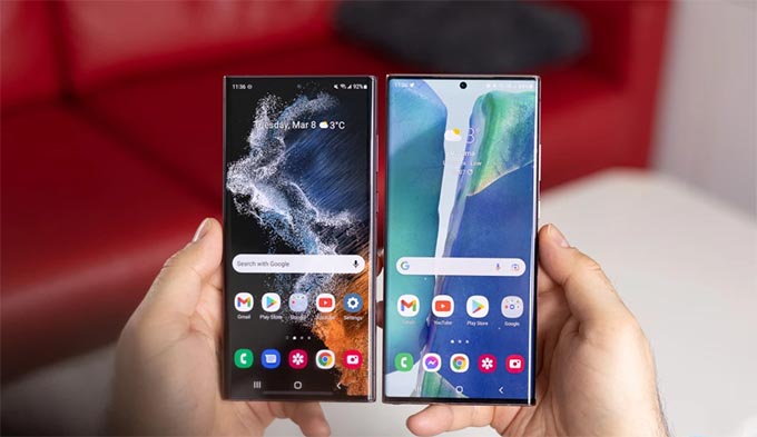 Màn hình Galaxy S22 Ultra chất lượng tốt hơn