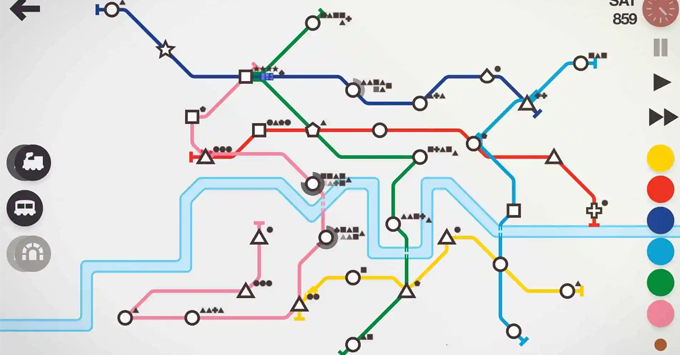 Game chiến thuật hay nhất trên Android năm 2023 Mini Metro