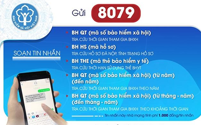 Hướng dẫn tra cứu quá trình đóng BHXH thông qua tin nhắn điện thoại