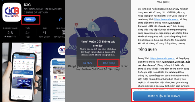 Cách kiểm tra nợ xấu qua CIC bằng App đăng ký