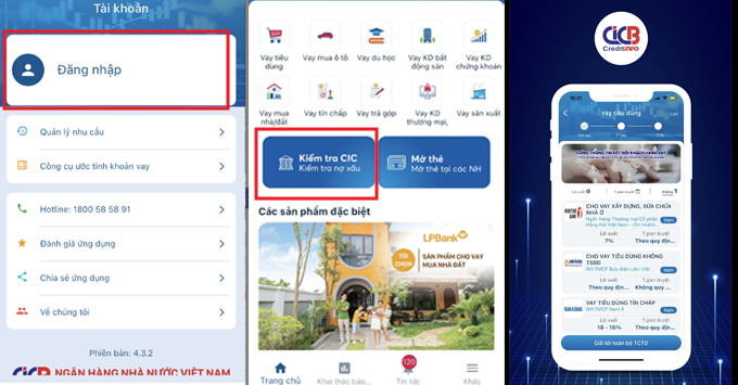 Cách kiểm tra nợ xấu qua CIC bằng App kiểm tra