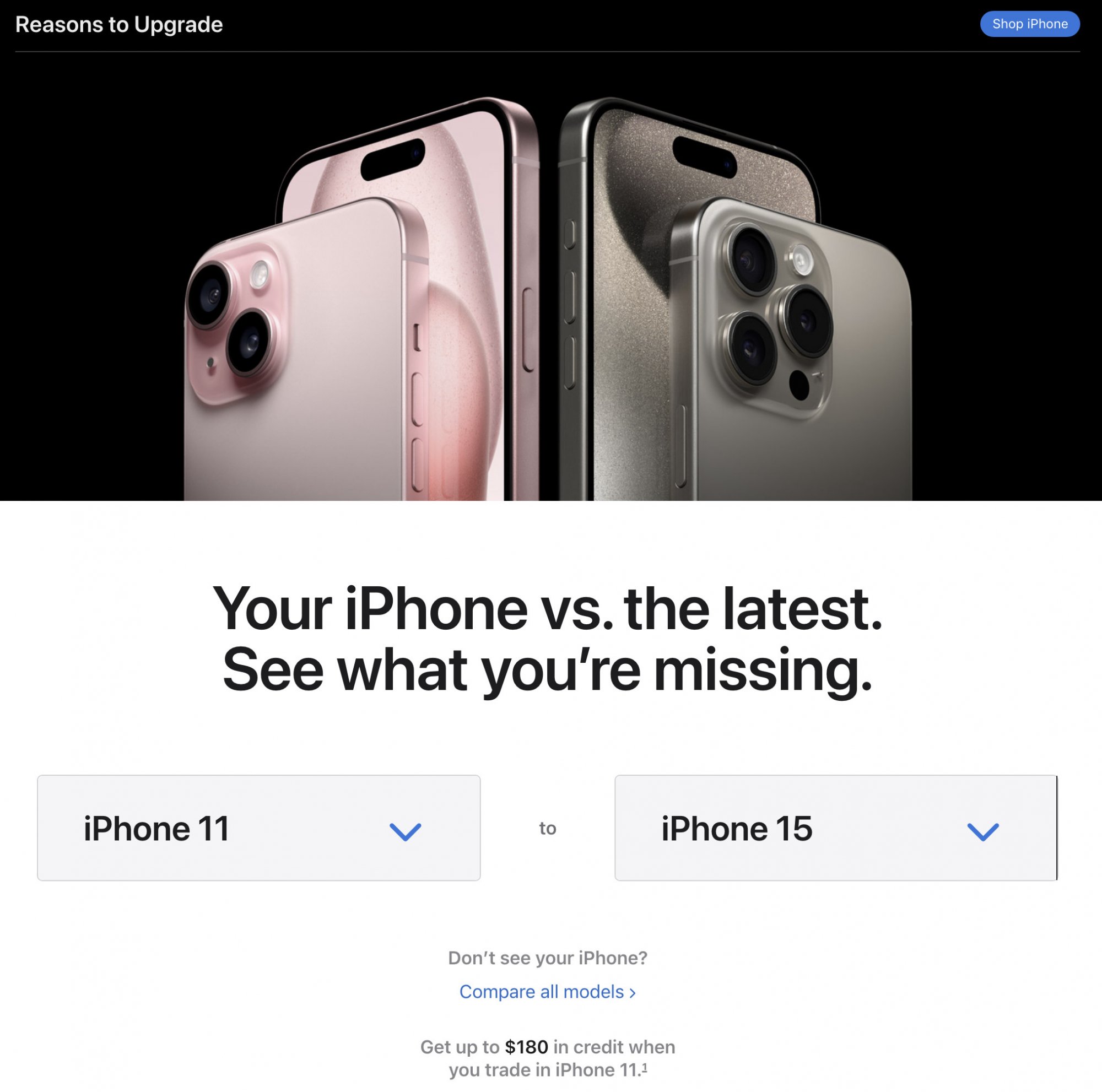 Trang Apple mới hé lộ điểm yếu của iPhone cũ và lý do nên nâng cấp iPhone 15