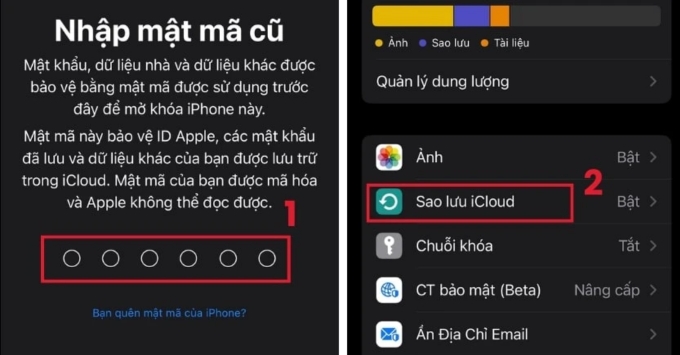 Cách chuyển dữ liệu sang iPhone 17 bằng iCloud mới