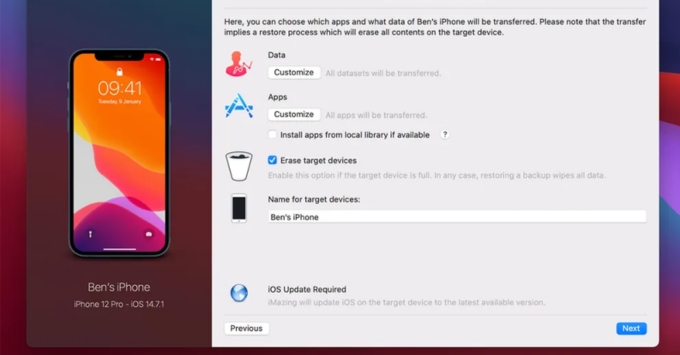 Cách chuyển dữ liệu sang iPhone 17 bằng ứng dụng thứ 3