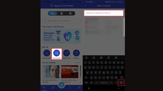Cách kiểm tra trang web lừa đảo bằng nTrust