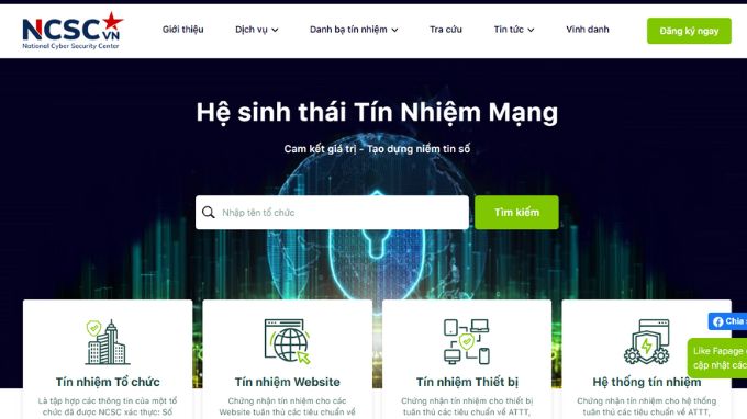 Cách kiểm tra trang web lừa đảo qua website Tín nhiệm mạng b1