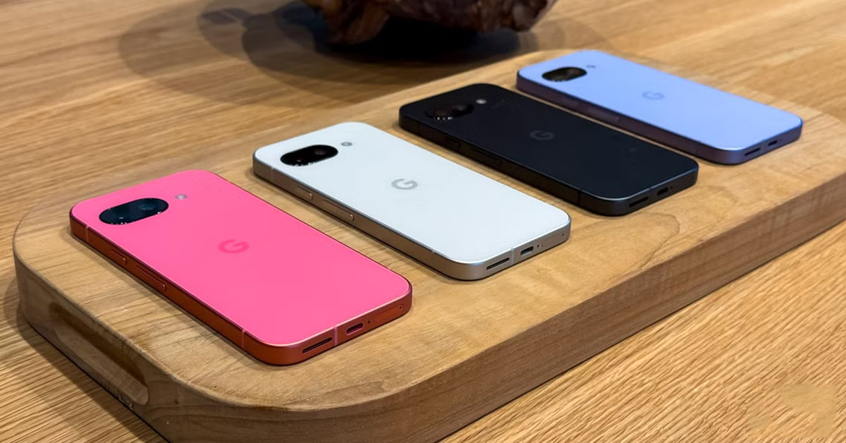 Pixel 9a có thiết kế mới mẻ với nhiều tùy chọn màu sắc hấp dẫn