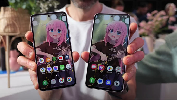 màn hình Galaxy A56 tốt hơn với kích thước lớn và độ sáng tối đa cao