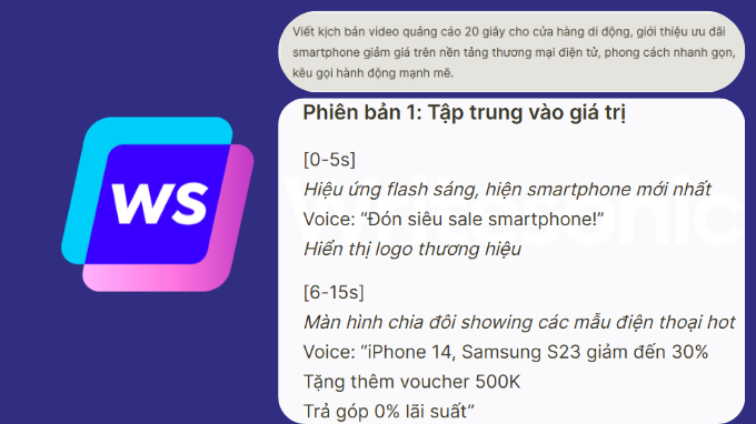 Writesonic là công cụ AI viết kịch bản miễn phí