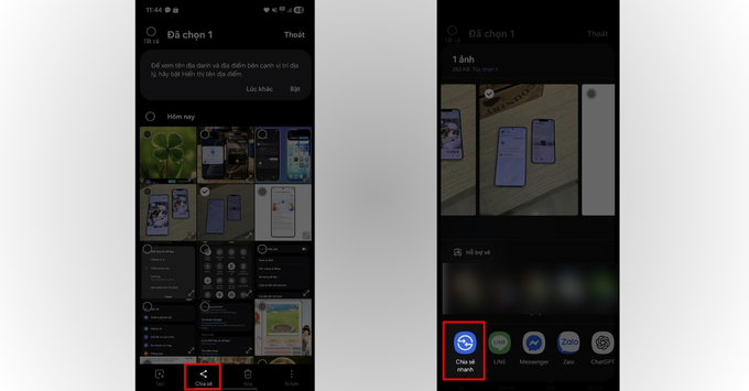 Hướng dẫn chuyển dữ liệu (Airdrop) từ Samsung sang iPhone và MacBook bước 3
