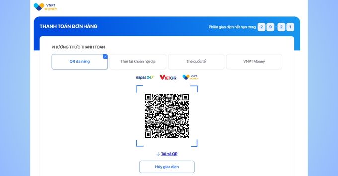 Cách mua eSIM VinaPhone online nhanh chóng bước 5, bước 6, bước 7