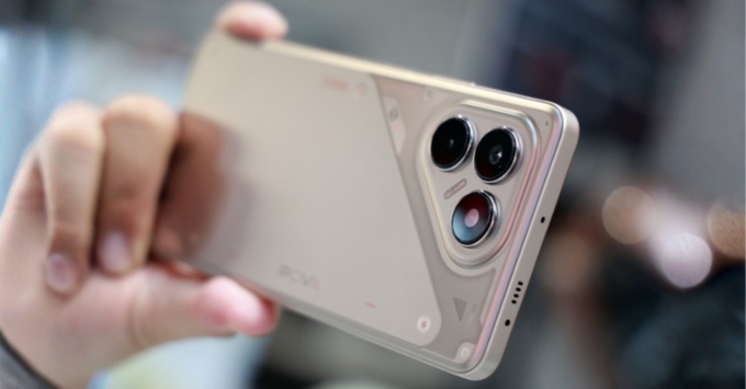 Tecno Pova 7 camera sau 108MP AI + 2MP, hỗ trợ chụp ảnh chi tiết cao, camera trước 8MP selfie rõ nét, tích hợp đèn flash kép