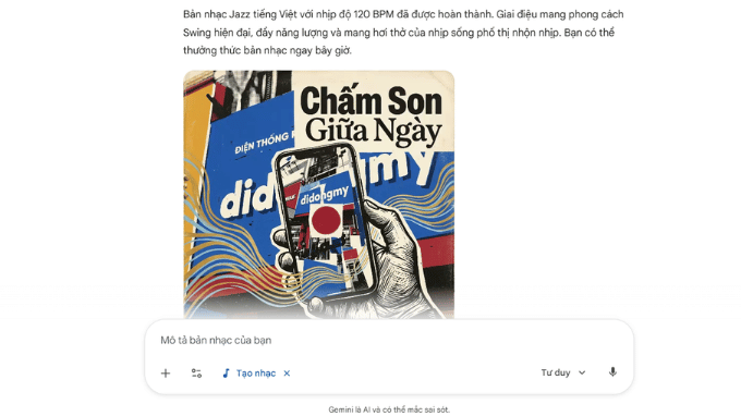 Gemini trả kết quả nhanh chóng