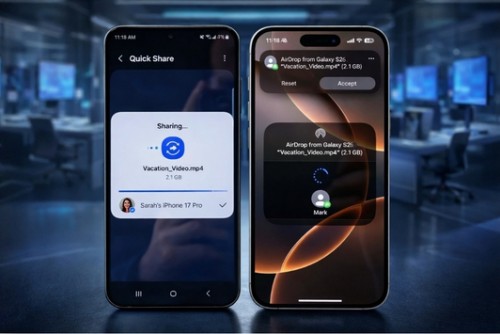 Cách Airdrop từ Samsung sang iPhone và MacBook mới nhất 2026
