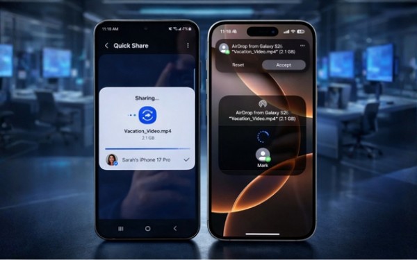 Cách Airdrop từ Samsung sang iPhone và MacBook mới nhất 2026