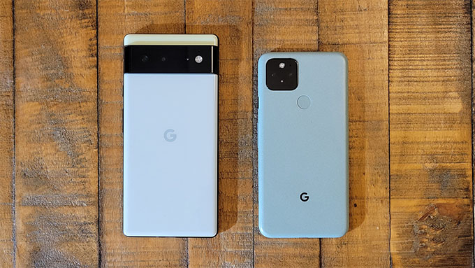 Google Pixel 6 so với Pixel 5
