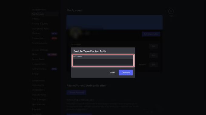 xác thực 2 yếu tố trên Discord dễ dàng