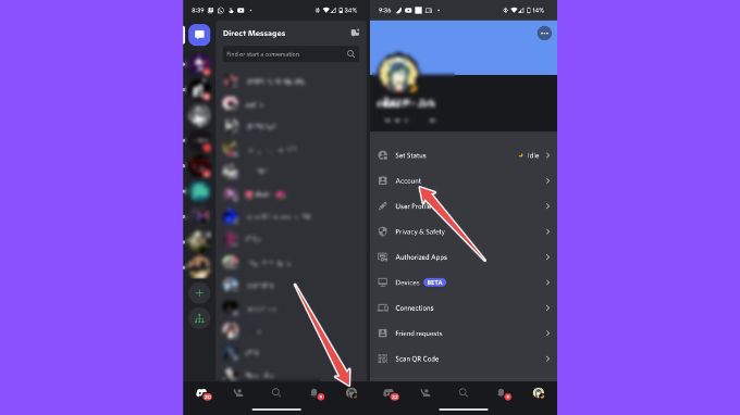xác thực 2 yếu tố trên Discord trên điện thoại