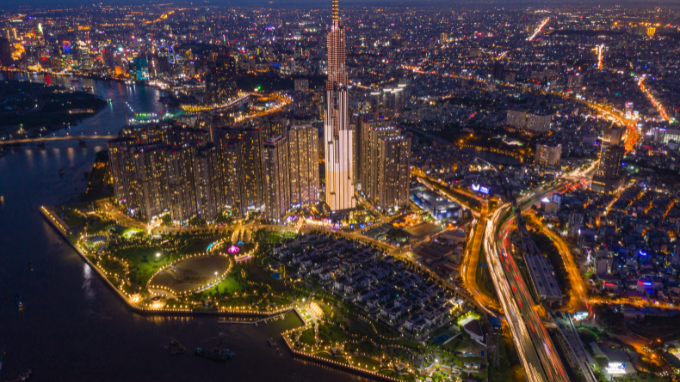 Các điểm bắn pháo hoa dọc sông Sài Gòn dịp lễ