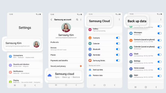 Cách bật đồng bộ dữ liệu Samsung Cloud trên điện thoại
