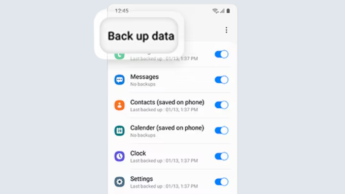 Cách sao lưu dữ liệu Samsung Cloud trên điện thoại