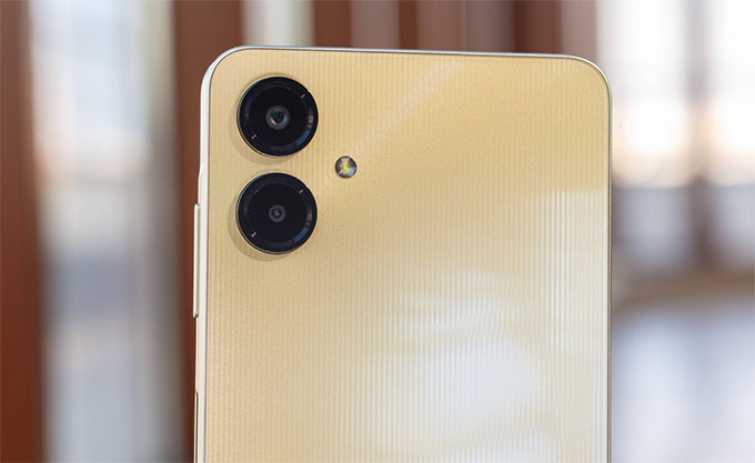 Hệ thống camera của Galaxy A06 được thiết kế tối giản