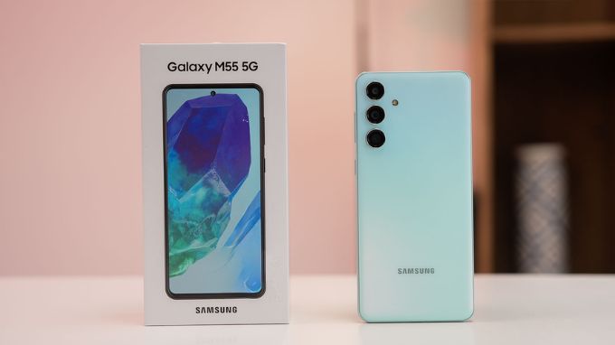 galaxy M55 thiết kế đẹp