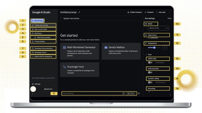 Hướng dẫn sử dụng Google AI Studio Prompts b2