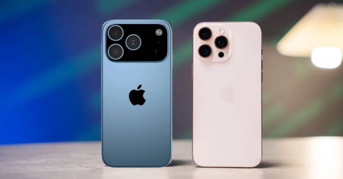 So sánh hình ảnh iPhone 17 Pro Max với iPhone 16 Pro Max