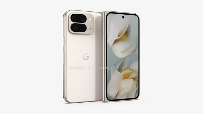 Thiết kế Google Pixel 10 Pro Fold lộ diện.