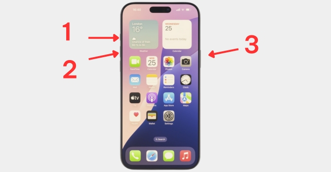 iPhone 16 Pro Max cũ khởi động thủ công