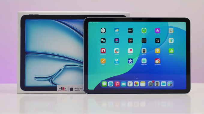 Màn hình iPad Air 7 đang hiển thị