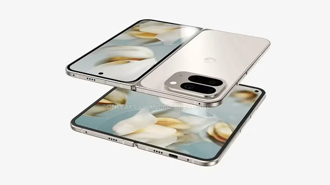 Thiết kế Google Pixel 10 Pro Fold lộ diện.