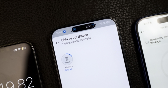 Tốc độ AirDrop từ OPPO qua iPhone