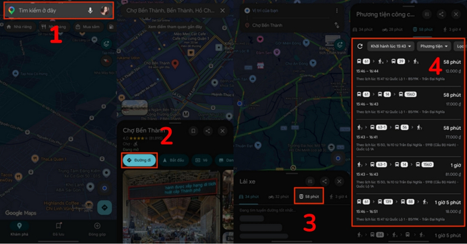 Cách tìm tuyến xe Buýt trên điện thoại bằng Google Maps Nhanh gọn và có sẵn trên mọi điện thoại
