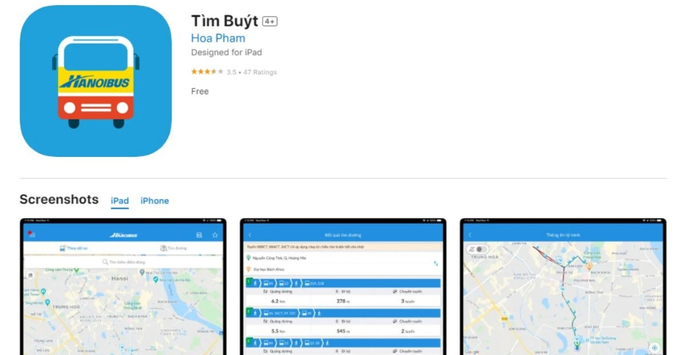 Cách tìm tuyến xe Buýt trên điện thoại bằng Ứng dụng Tìm Buýt: Giao diện tối giản, tập trung vào chức năng