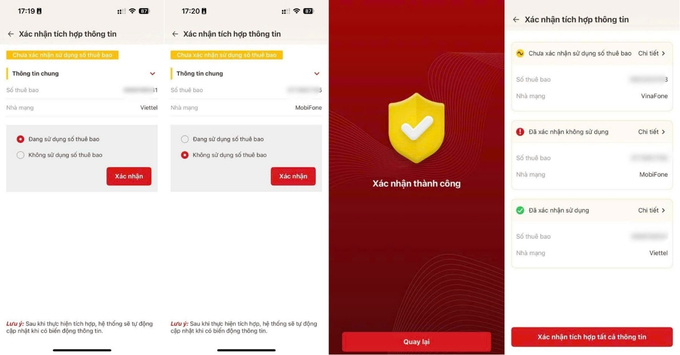 Hướng dẫn cách xác thực SIM chính chủ trên VNeID trong 5 phút bước 3