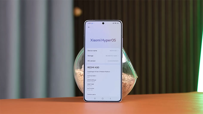 Pin 6550mAh và tốc độ sạc 90W