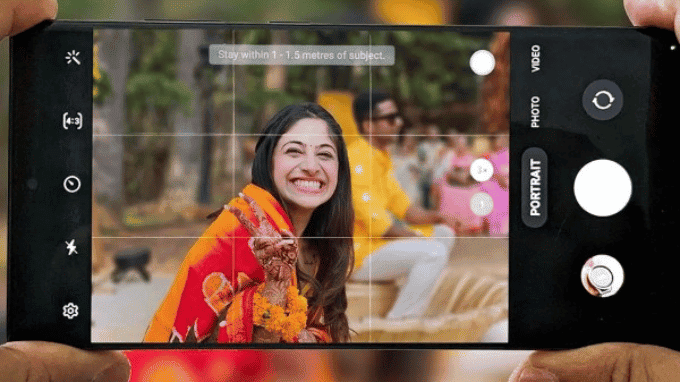 Kích hoạt đường lưới hỗ trợ cách chụp ảnh đẹp trên OPPO