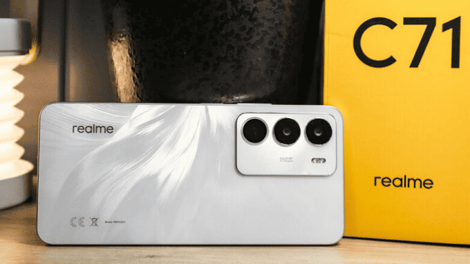 Realme dưới 5 triệu C71 với màn hình 120Hz sáng 725 nits
