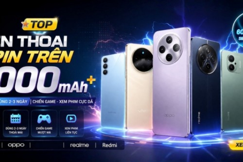 Top điện thoại pin trên 6000mAh đáng mua nhất 2026