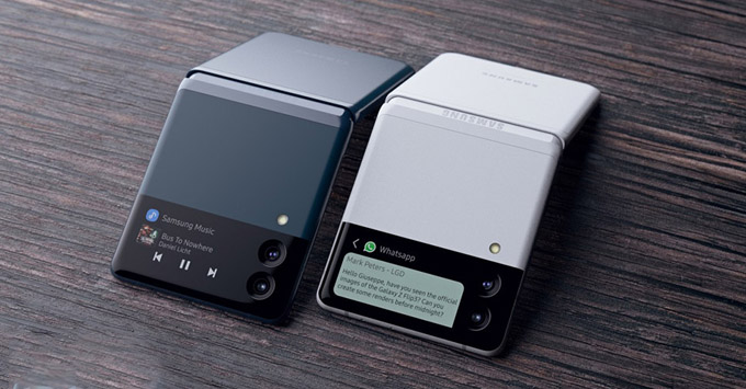 Chiêm ngưỡng hình ảnh render Galaxy Z Flip 3 mới, cực kỳ cuốn hút