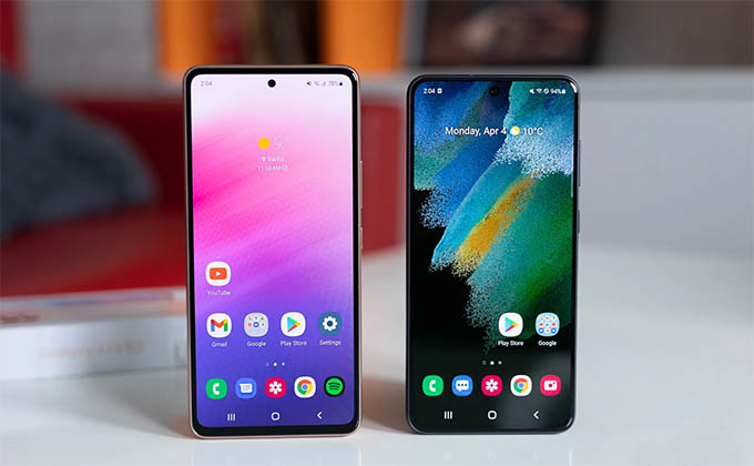 Sự khác biệt nhỏ về ngoài hình Galaxy S21 FE và Galaxy A53 5G