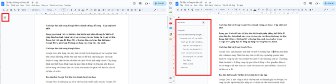 cách tạo dàn bài trong Google Docs cách xem dàn bài