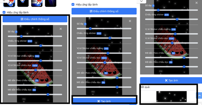 Cách tạo hình nền sticker phát sáng trên iPhone chọn tùy chỉnh và lưu ảnh